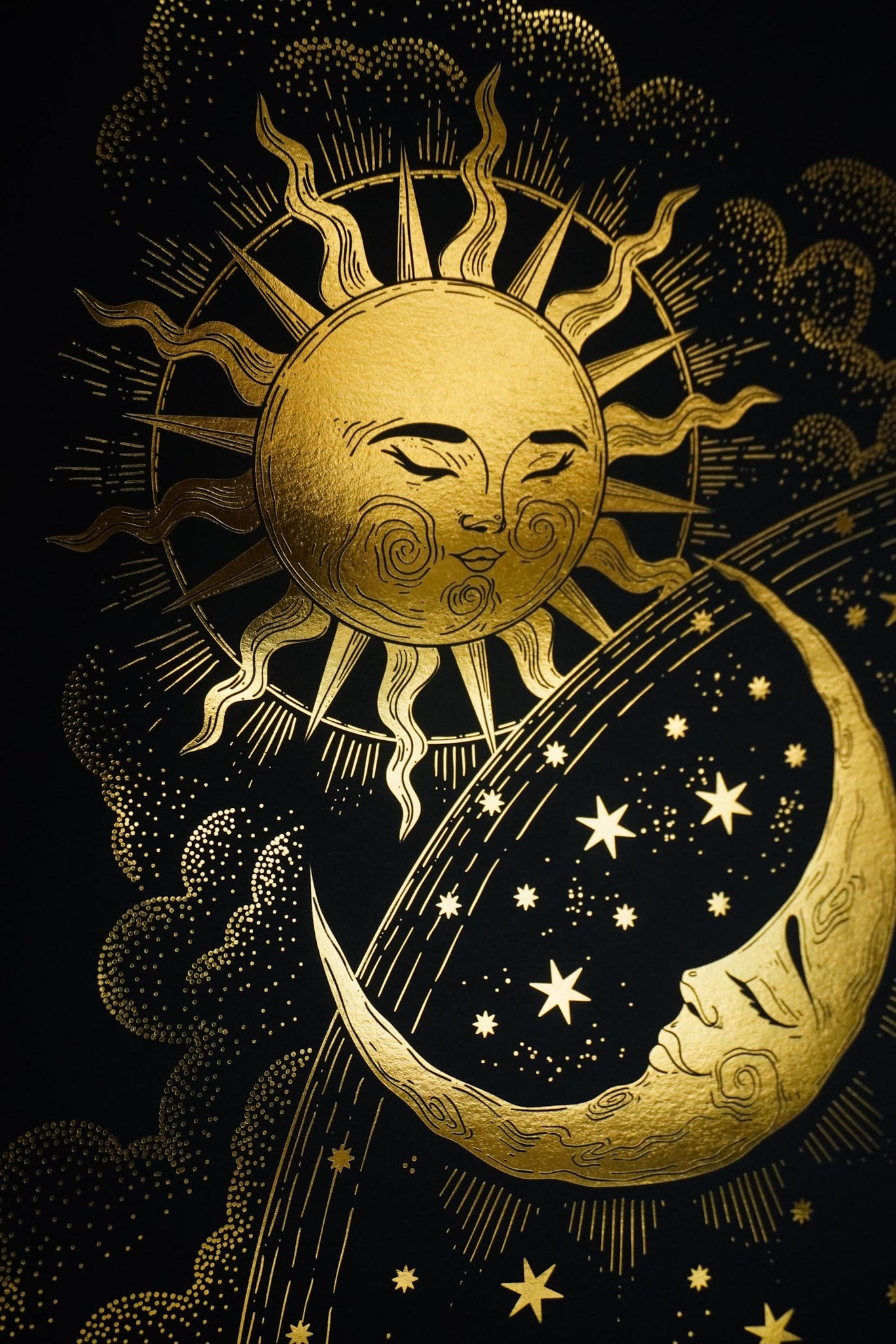 Sun and Moon The World Art Print
