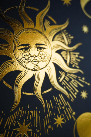Sun and Moon Phenakistoscope Art Print