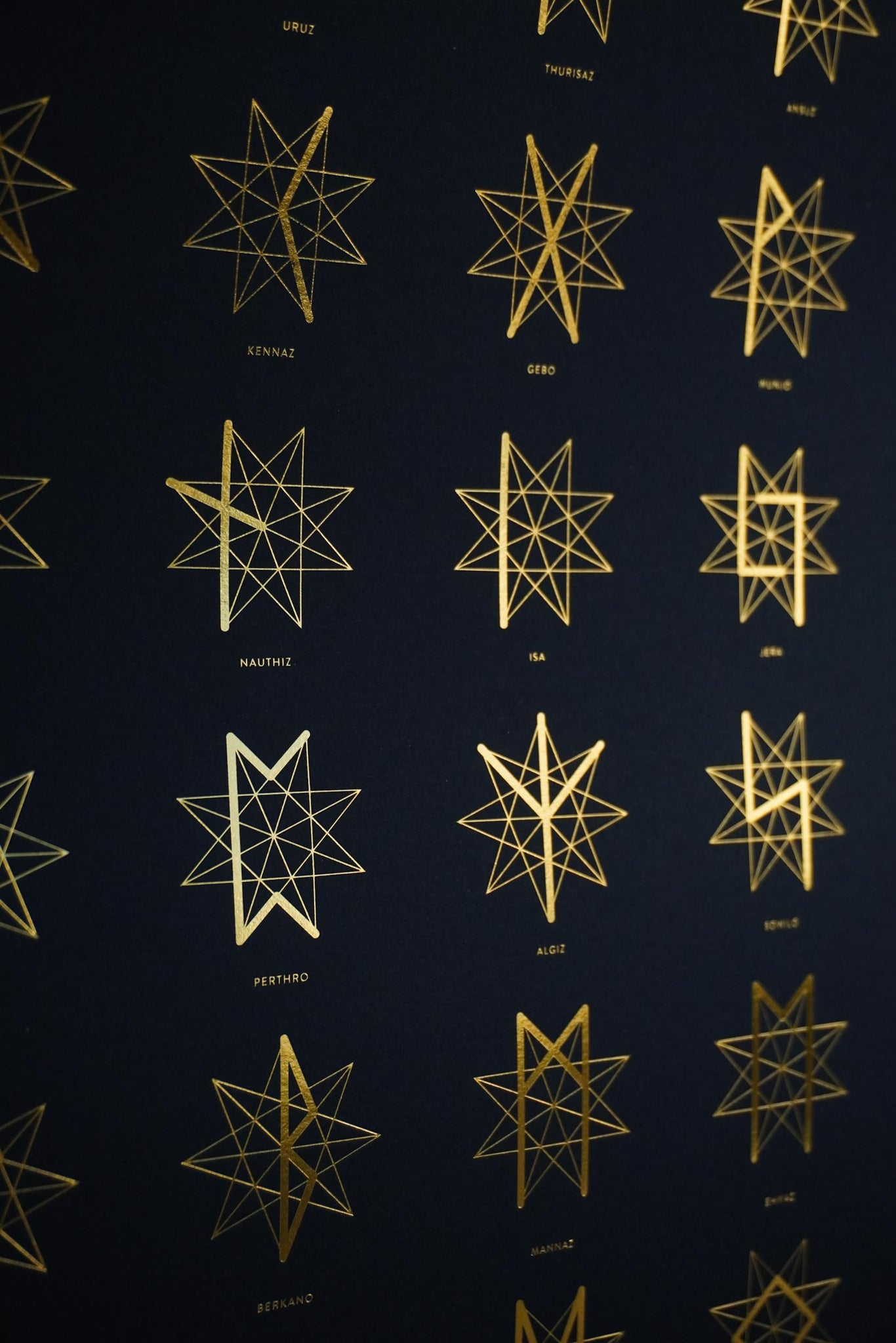 The Rune Star Art Print