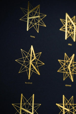 The Rune Star Art Print