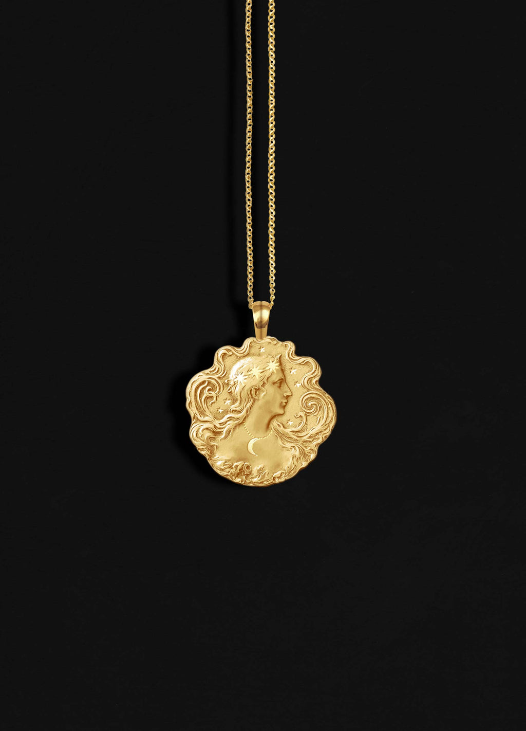 Astrea Goddess Gold Vermeil Necklace